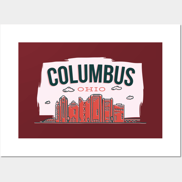 Columbus Ohio Wall Art by LR_Collections